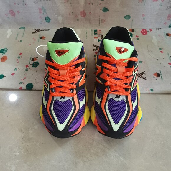 Orange And Purple New Balance NB 9060 Sneakers - Picture 2 of 10